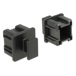 DeLOCK 64012 socket safety cover Black 10 pc(s)