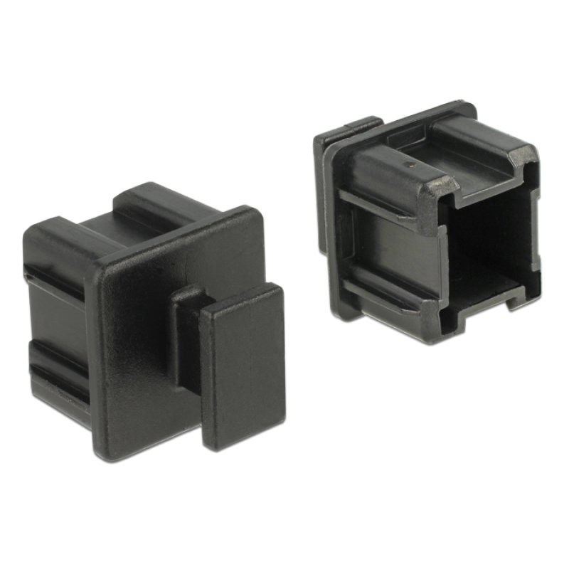 Staubschutz für Mini SAS HD SFF 8644 Buchse mit Griff 10 Stück schwarz