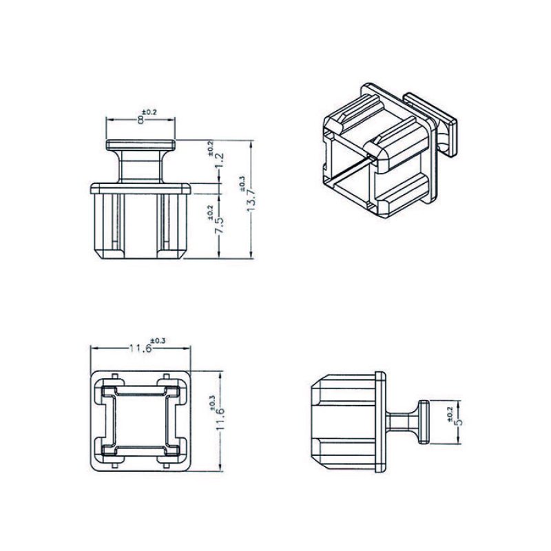 DeLOCK 64012 protection de sécurité pour prise Noir 10 pièce(s)