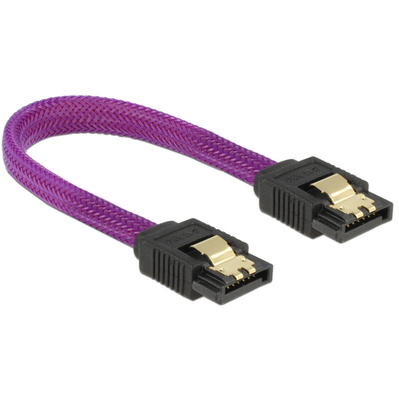DeLOCK 83688 SATA cable 0.1 m SATA 7-pin Purple
