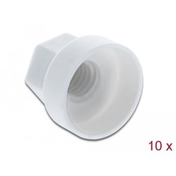 DeLOCK Protective cap hexagon for screw M6 white 10 pieces