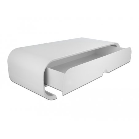DeLOCK Monitor Stand with Drawer white