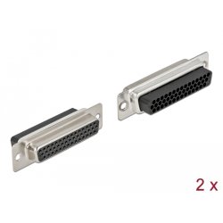 D-Sub HD 44 Pin Crimp Buchse, Metall, 2 Stück