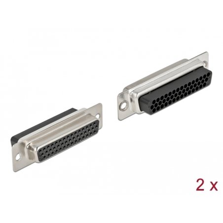 D-Sub HD 44 Pin Crimp Buchse, Metall, 2 Stück
