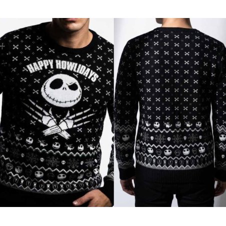 NBX - Jack 'Happy Howlidays" - Pull de Noël Homme (M)