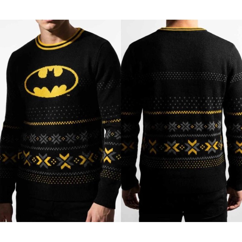 DC - Batman - Pull de Noël Homme (XL)