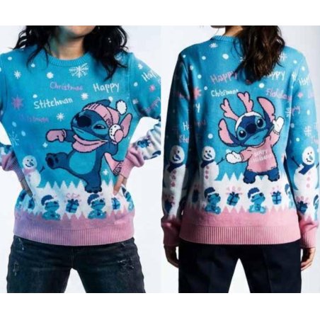 LILO & STITCH - Stitch - Pull de Noël Femme (XXL)