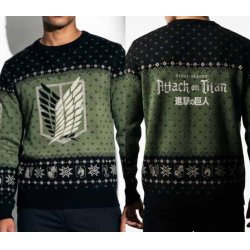 L'ATTAQUE DES TITANS - Logo - Pull de Noël Homme (L)