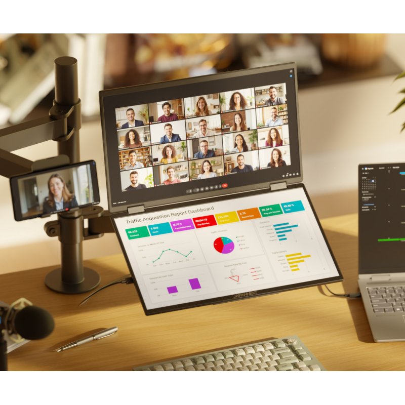 JapanNext FHD Doppelmonitor 60,45cm (23,8")