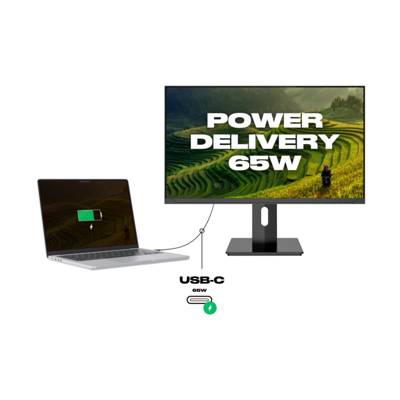 JAPANNEXT JN-IPS2380UHDR-C65W-HSP computer monitor 60.5 cm (23.8") 3840 x 2160 pixels 4K Ultra HD LED Black