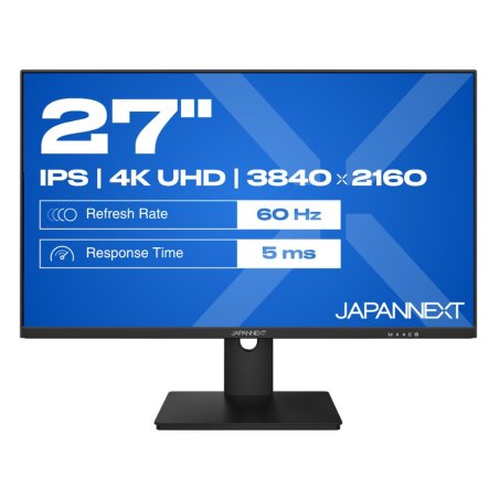 JAPANNEXT JN-IPS270UHD60F écran plat de PC 68,6 cm (27") 3840 x 2160 pixels 4K Ultra HD LED Noir