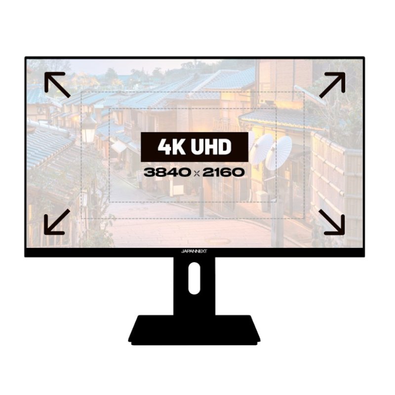 JAPANNEXT JN-IPS270UHD60F écran plat de PC 68,6 cm (27") 3840 x 2160 pixels 4K Ultra HD LED Noir