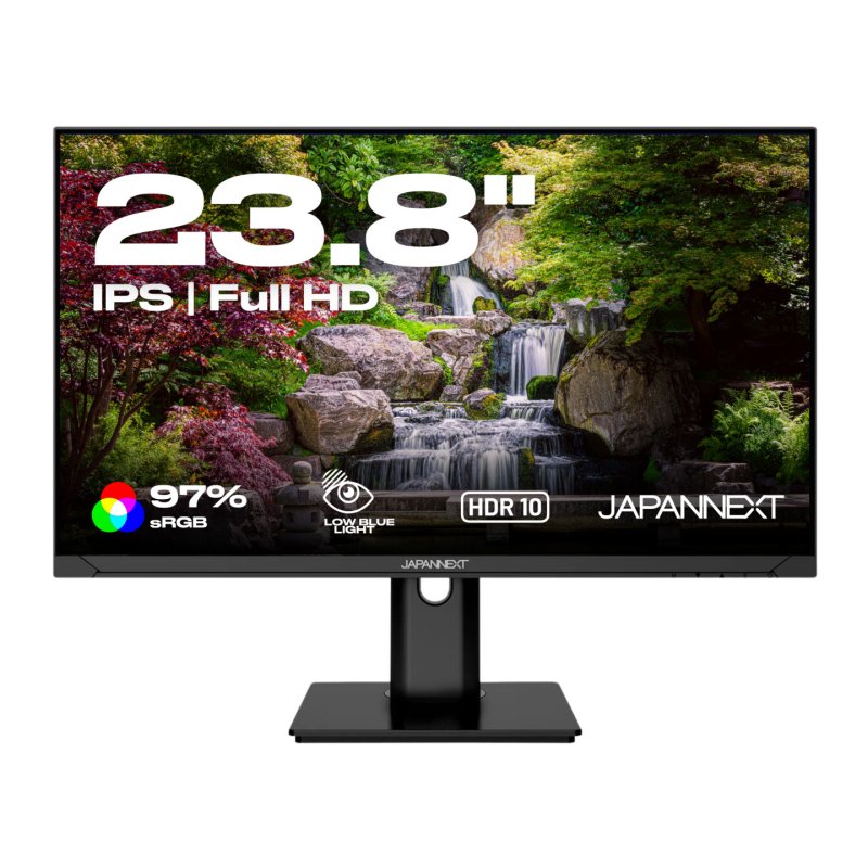 JAPANNEXT JN-IPS2382FHDR-HSP computer monitor 61 cm (24") 1920 x 1080 pixels Full HD LCD Black