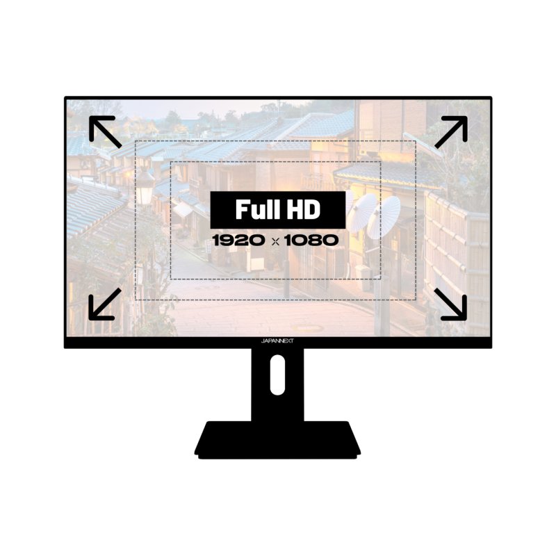 JAPANNEXT JN-IPS2382FHDR-HSP computer monitor 61 cm (24") 1920 x 1080 pixels Full HD LCD Black
