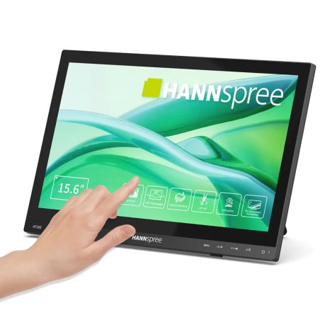 Hannspree HT165HPB écran plat de PC 39,6 cm (15.6") 1920 x 1080 pixels Full HD LCD Écran tactile Noir