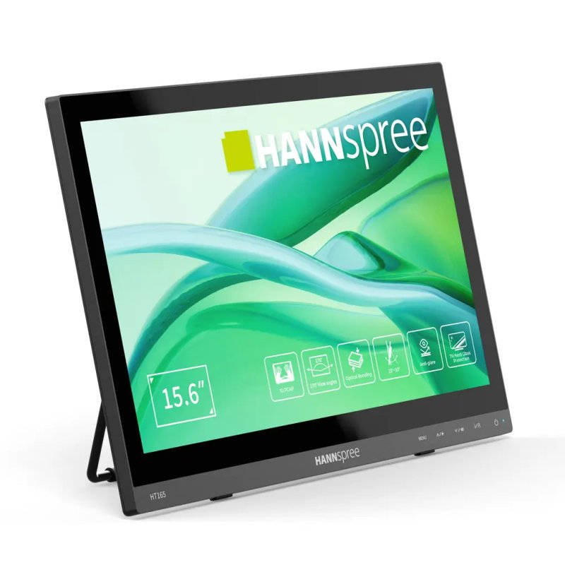 Hannspree HT165HPB computer monitor 39.6 cm (15.6") 1920 x 1080 pixels Full HD LCD Touchscreen Black