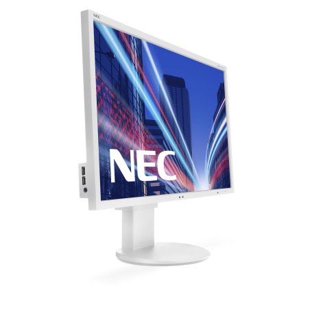 NEC MULTISYNC EA244WMI-WH, 24", WUXGA, D-SUB: nein, DP: 1x, DVI: 1x, HDMI: 1x, mit Standfuß, Grad A4