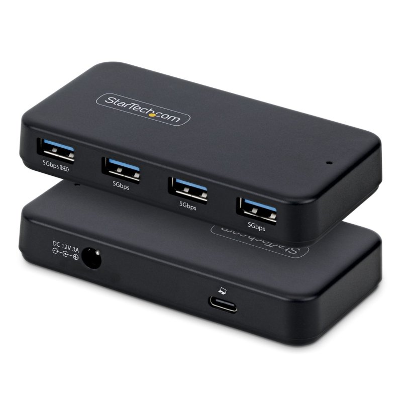 HUB USB-A 4 PORTS 5 GBPS A DAPTATEUR SECTEUR 24W INCLUS