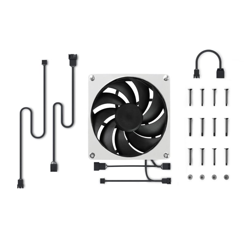 Alphacool Apex Stealth Metall Lüfter 2500rpm Chrome (140x140x25mm)