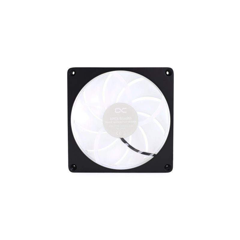 Alphacool Apex Stealth Metall Aurora Lüfter 2000rpm Schwarz (140x140x25mm)