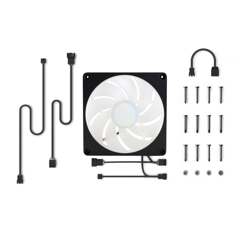 Alphacool Apex Stealth Metall Aurora Lüfter 2000rpm Schwarz (140x140x25mm)