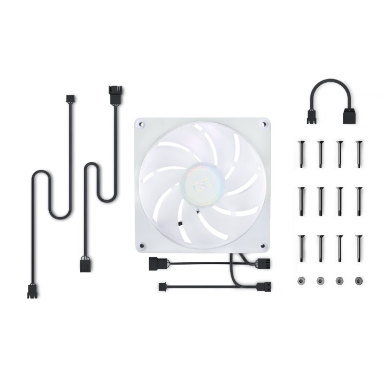 Alphacool Apex Stealth Metall Aurora Lüfter 2000rpm Chrome (140x140x25mm)