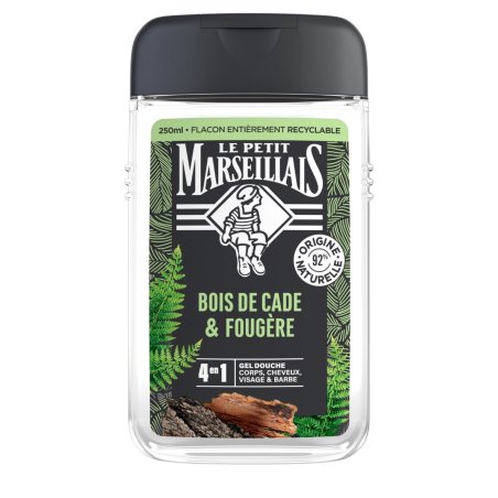 Le petit Marseillais 3251241035208 shower gel & body washes 250 ml Men Body & face & hair Fern, Wood