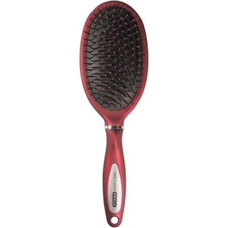 Titania Pneumatic Brush 10 Rows Red