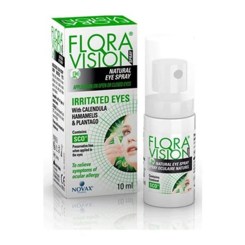 Flora Flora Vision Spray - Eye Drops With Hyaluronic Acid, 10ml