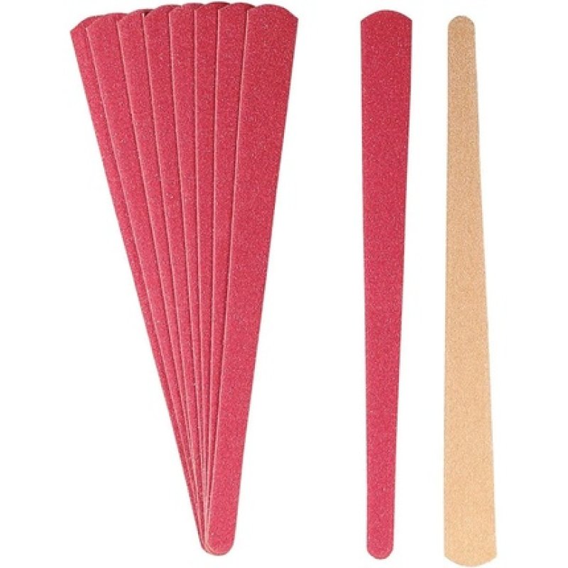 Titania Sand Nail File 15cm Quality Wood Pack Of 10