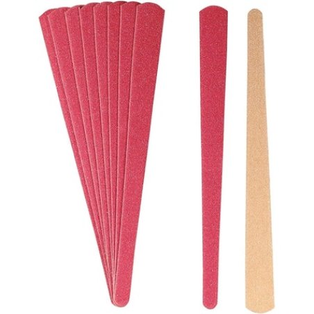 Titania Sand Nail File 15cm Quality Wood Pack Of 10