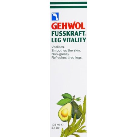 Gehwol Fusskraft Leg Vitality 125ml Non-Greasy Formula - Protects Against Dry Skin on Feet/Legs
