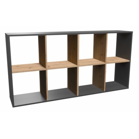 Topeshop MALAX 2X4 ANT/ART living room bookcase
