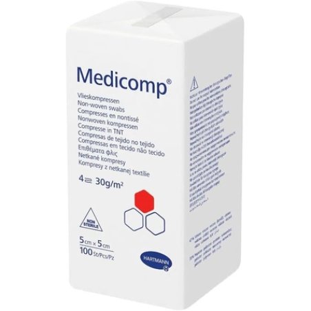 Medicomp Nonsterile Nonwoven Compresses 10 X 20 Cm Pack Of 100