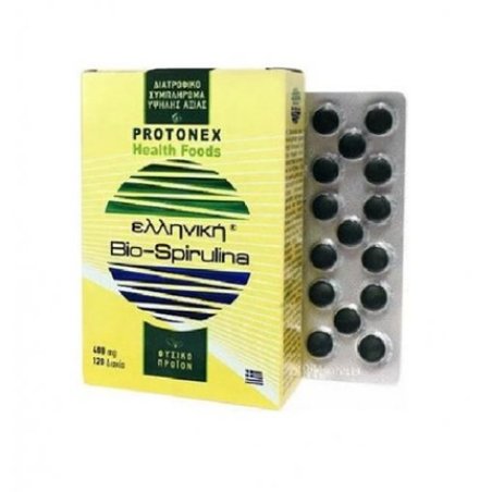 Protonex Greek Bio-Spirulina 400mg 120 Tablets