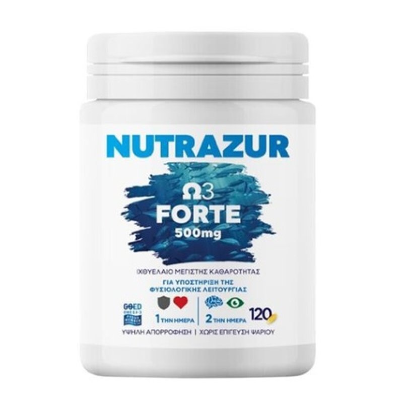 Heremco Nutrazur Omega 3 Forte Fish Oil 500mg 120 Capsules