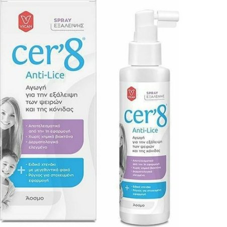 Cer 8 Cer'8 Anti Lice Spray - Odorless Spray, 125ml