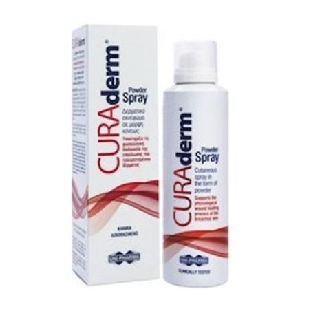 Uni-Pharma Curaderm Powder Spray 125ml