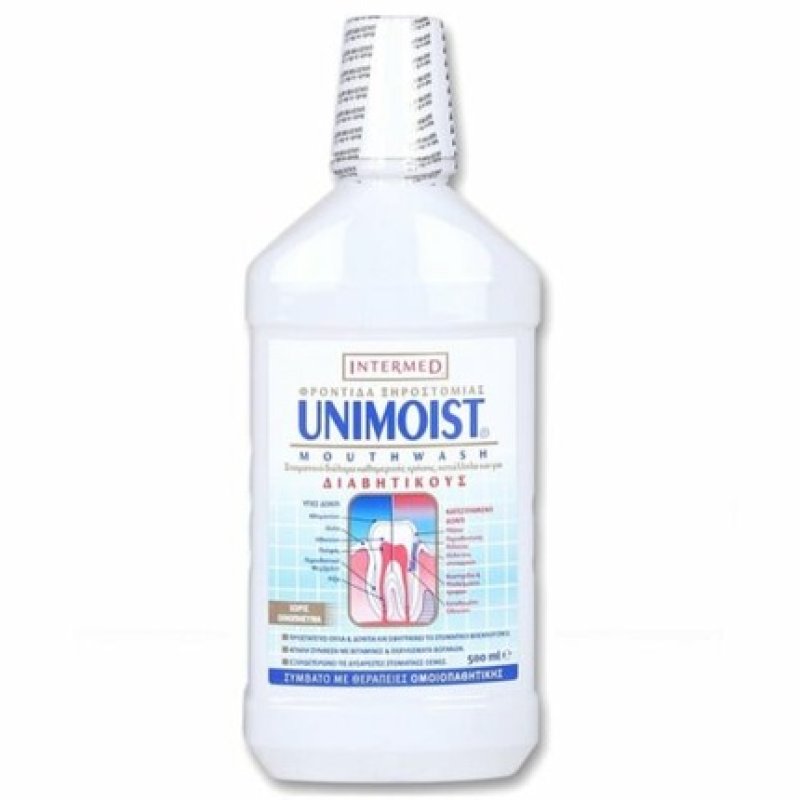 Intermed Unimoist Mouthwash for Everyday Gum and Teeth Care No Alcohol 500ml