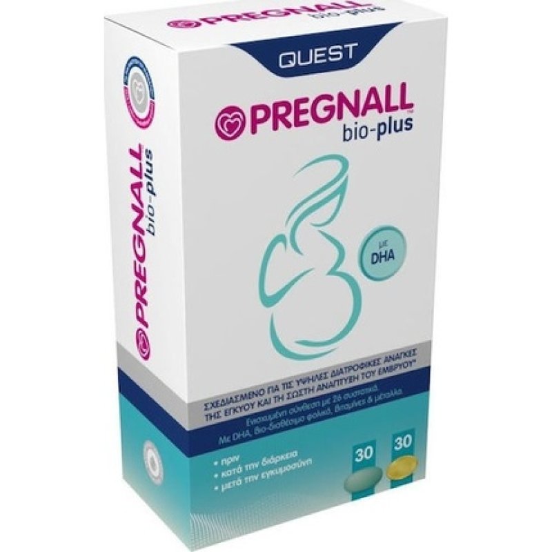 Quest Pregnal Bio Plus Dietary Supplement Multivitamins 30 Capsules And 30 Tablets