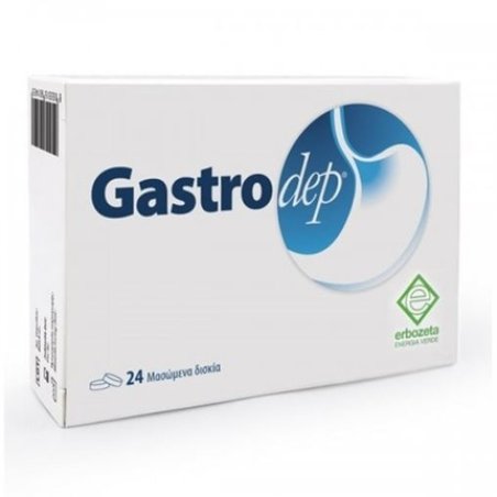 Erbozeta Gastrodep Dietary Supplement For Reflux 24 Chewable Tablets