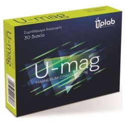 Uplab Uplab U-Mag Formula With Magnesium 300mg For Reduction Of Fatigue & Normal Condition Of Bones & Teeth - 30 Tablets