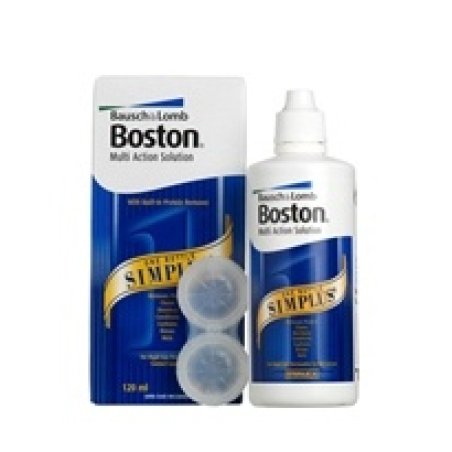 Bausch & Lomb Boston Simplus 120ml Solution d’entretien pour lentilles de contact