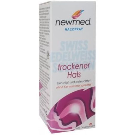 Newmed Throat Spray 30ml For Dry Throat And Hoarseness Swiss Quality With Edelweiss Extract