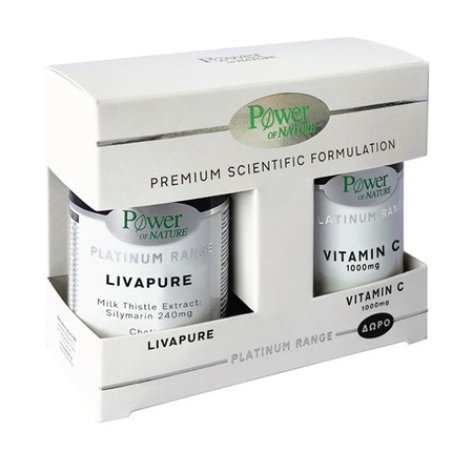 Power Power Health Platinum Livapure 30 Tablets & Free Vitamin C 1000mg 20 Tablets