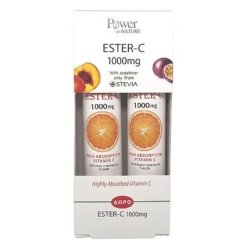Power Power Health Promo Ester-C 1000mg - Dietary Supplement Vitamin C, 2x20 Effervescent Tablets 1 1