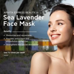 Apivita Express Beauty Face Mask With Sea Lavender And Vitamin E Moisturizing