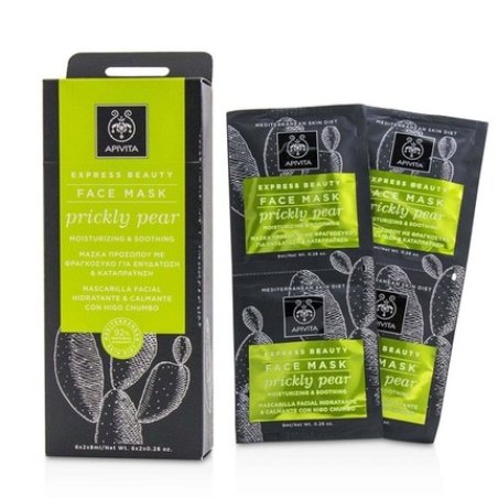 Apivita Express Beauty Face Mask With Prickly Pear Moisturizing & Soothing