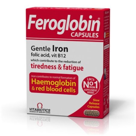 Vitabiotics Feroglobin Gentle Iron 30 Capsules