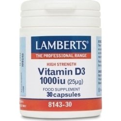 Lamberts Vitamin D3 1000iu 30 Capsules For Bone Health And Immune Support